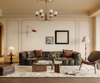 French Style A Living Room-ID:925571926