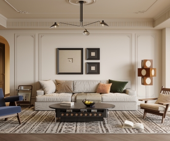 French Style A Living Room-ID:482187035