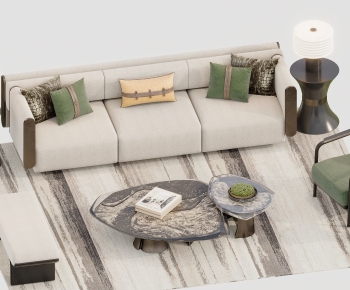New Chinese Style Sofa Combination-ID:677937988