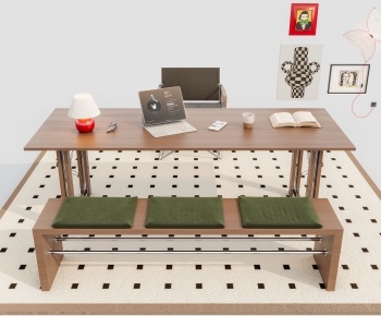 Modern Computer Desk And Chair-ID:754340895