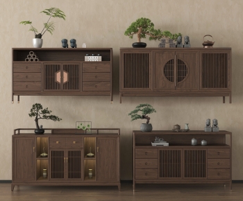 New Chinese Style Side Cabinet-ID:219331988