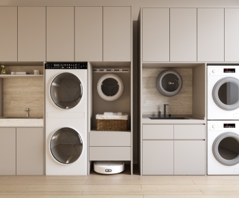 Modern Laundry Cabinet-ID:167400854