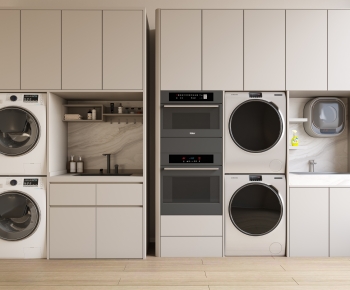 Modern Laundry Cabinet-ID:318418033