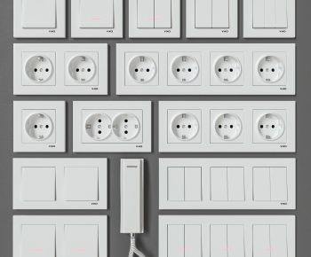 Modern Switch Socket Panel-ID:343005901