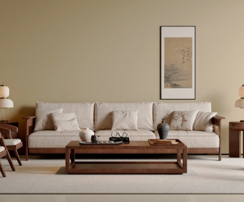 New Chinese Style Sofa Combination-ID:789021027