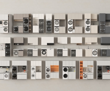 Modern Laundry Cabinet-ID:966371067