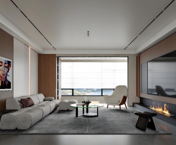 Modern A Living Room-ID:964376937