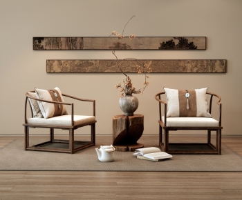 New Chinese Style Lounge Chair-ID:918327098