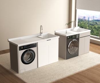 Modern Laundry Cabinet-ID:631901035