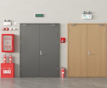 Modern Fire Door-ID:695408115