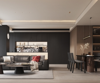 Modern A Living Room-ID:737062932