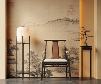 New Chinese Style Lounge Chair-ID:887413988