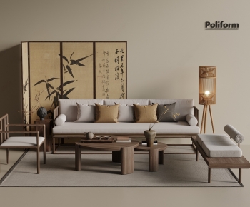 New Chinese Style Sofa Combination-ID:811433088