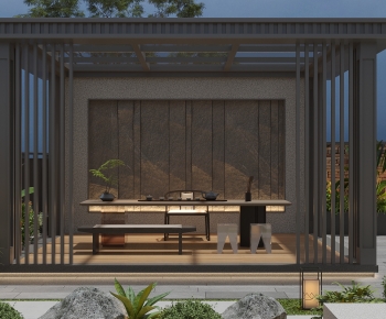 New Chinese Style Courtyard/landscape-ID:560024027