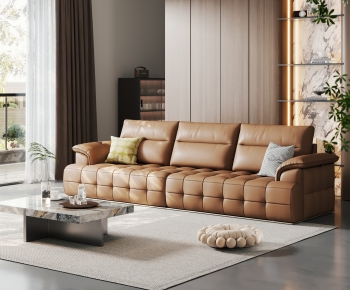 Modern Three-seat Sofa-ID:377584939