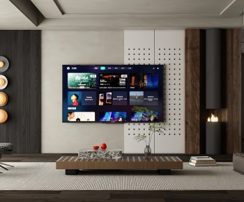 Modern A Living Room-ID:740573882