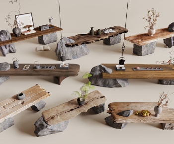 New Chinese Style Tea Tables And Chairs-ID:181736952