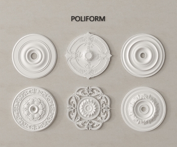 European Style Plaster Carved Top Plate-ID:450364118