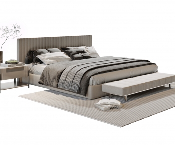 Modern Double Bed-ID:134768011
