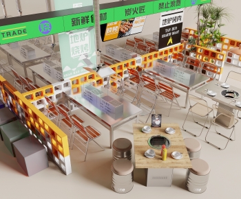 Modern Barbecue Restaurant-ID:167912962