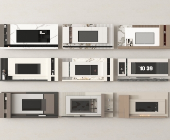 Modern TV Wall-ID:867753036