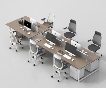 Modern Office Desk And Chair-ID:126009026
