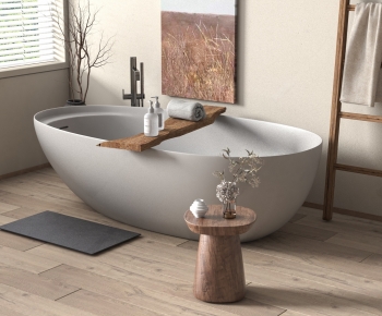 Wabi-sabi Style Bathtub-ID:610249042