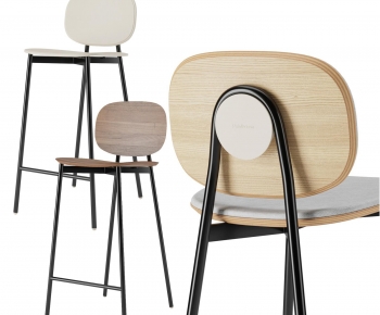 Nordic Style Bar Chair-ID:383815057