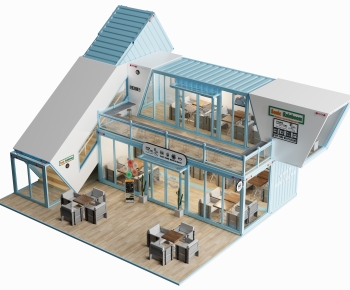 Modern Appearance Of Commercial Building-ID:857031111