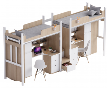 Modern Bunk Bed-ID:254980092