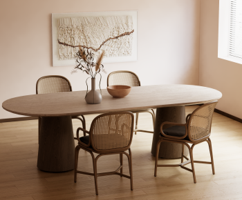 Modern Dining Table And Chairs-ID:389627939