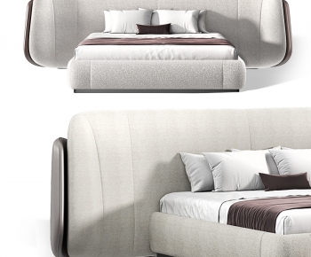 Modern Double Bed-ID:765708929