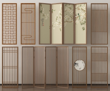 New Chinese Style Wooden Screen Partition-ID:142338043