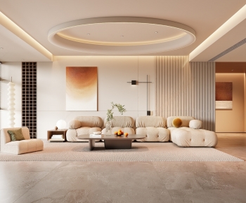 Modern A Living Room-ID:690954921