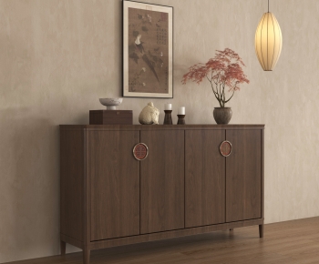 New Chinese Style Entrance Cabinet-ID:498044011