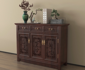 New Chinese Style Side Cabinet-ID:300478941