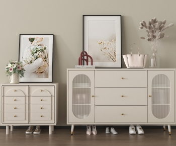French Style Shoe Cabinet-ID:338356975