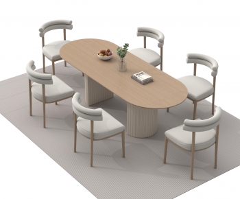 Modern Dining Table And Chairs-ID:428373103