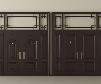 New Chinese Style Double Door-ID:649789093