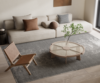 Wabi-sabi Style Sofa Combination-ID:261528026