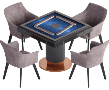 Modern Mahjong Tables And Chairs-ID:445573095