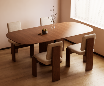 Modern Dining Table And Chairs-ID:456146008