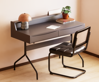 Modern Computer Desk And Chair-ID:984949117