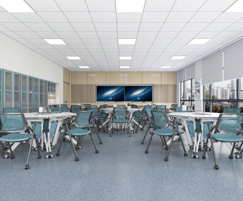 Modern School Classrooms-ID:578404903