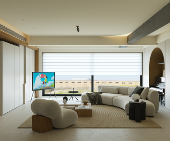 Modern A Living Room-ID:124371184