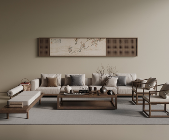 New Chinese Style Sofa Combination-ID:215327029