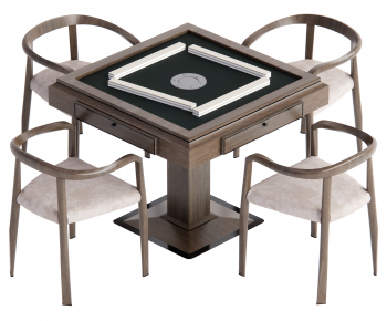 Modern Mahjong Tables And Chairs-ID:434086082