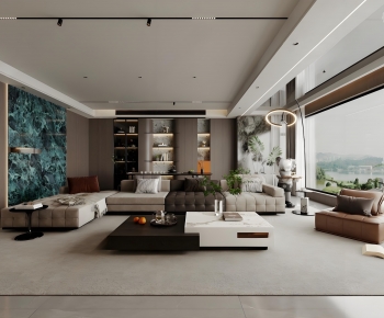 Modern A Living Room-ID:745014919