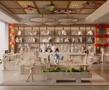 New Chinese Style Exhibition Hall-ID:754600053