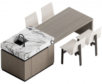 Modern Dining Table And Chairs-ID:525547036